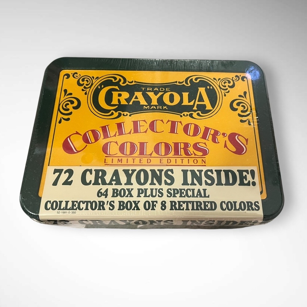 CRAYOLA Brand New Vintage 1991 Collectors Colors‎ Limited Edition Set 72 Crayons